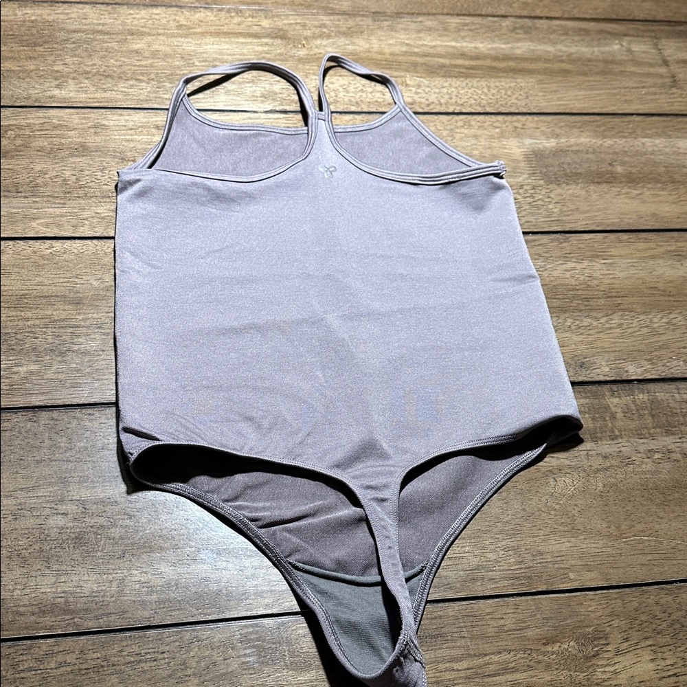 Gray One-Piece Bodysuit - Picture 2 of 4